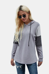 Colorblock Drawstring Hoodie - Shah S. Sahota